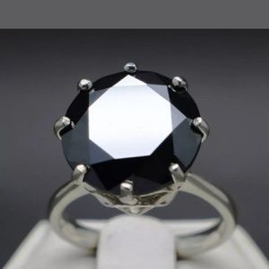 Certified earth mined natural Black Diamond
